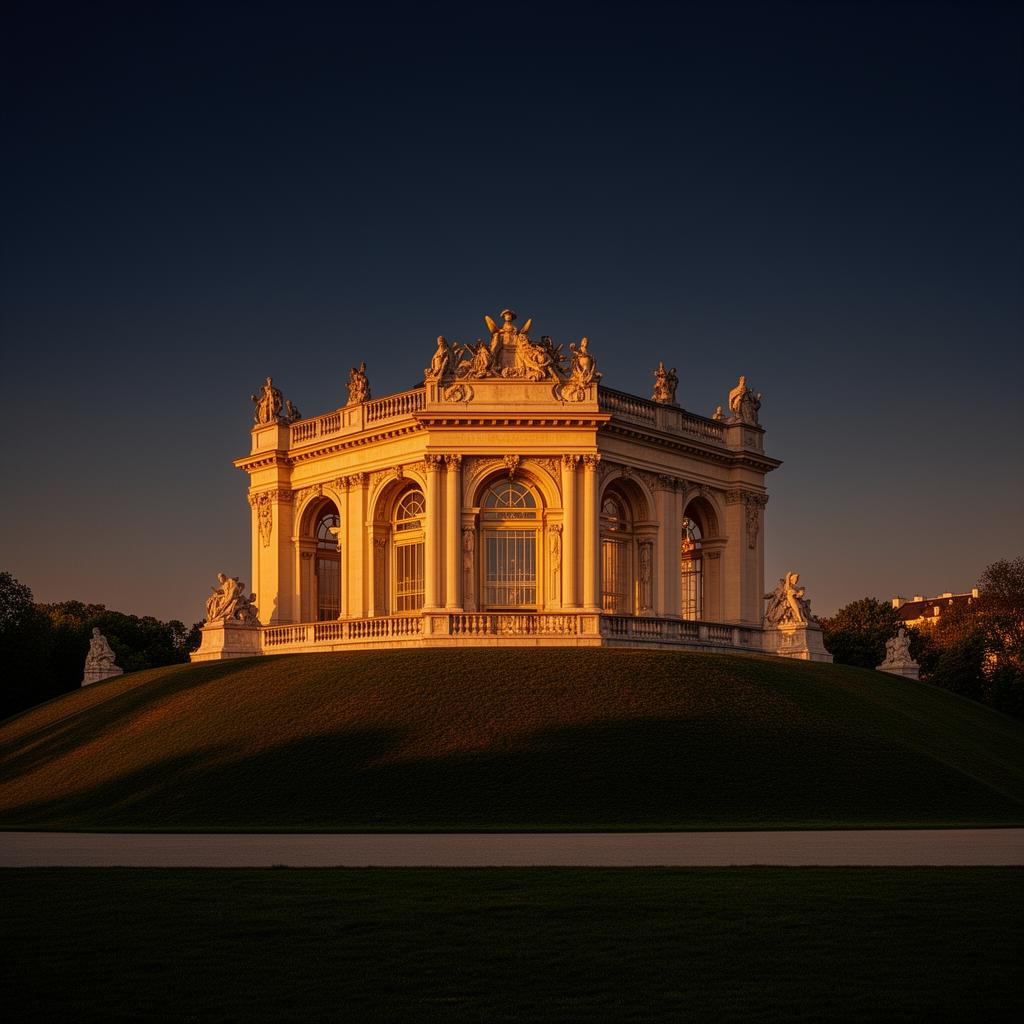 Gloriette über den Schönbrunner Gärten